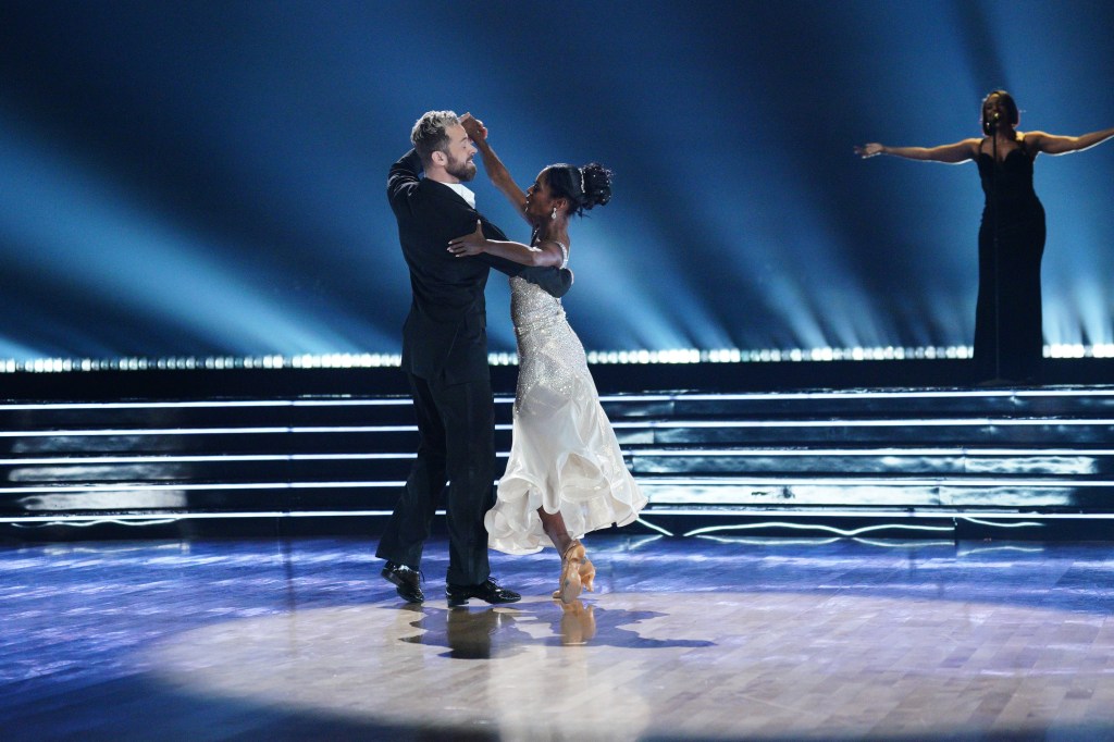 Charity Lawson competing on Dancing with the Stars
