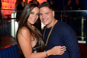 Sammi Giancola on the left, hugging Ronnie Ortiz-Magro on the right