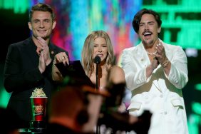 James Kennedy, Ariana Madix and Tom Sandoval at the 2022 MTV Movie Awards