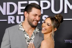 Brock Davies and Scheana Shay at the Vanderpump Rules Season 11 premiere