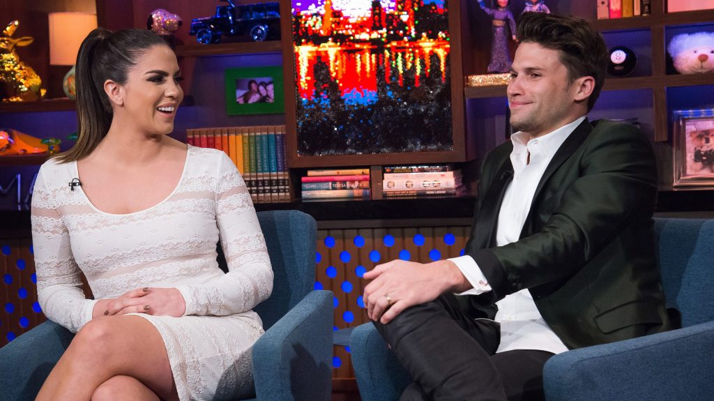 Katie Maloney and Tom Schwartz on Watch What Happens Live with Andy Cohen