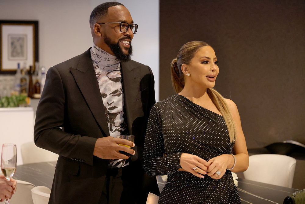 Marcus Jordan and Larsa Pippen in The Real Housewives of Miami