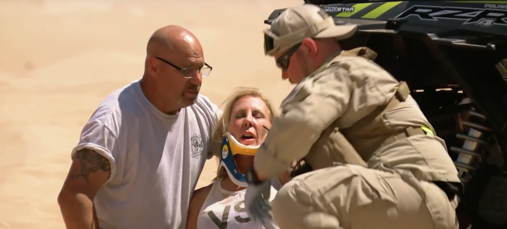 Vicki Gunvalson RHOC Season 12 Dune Buggy Accident