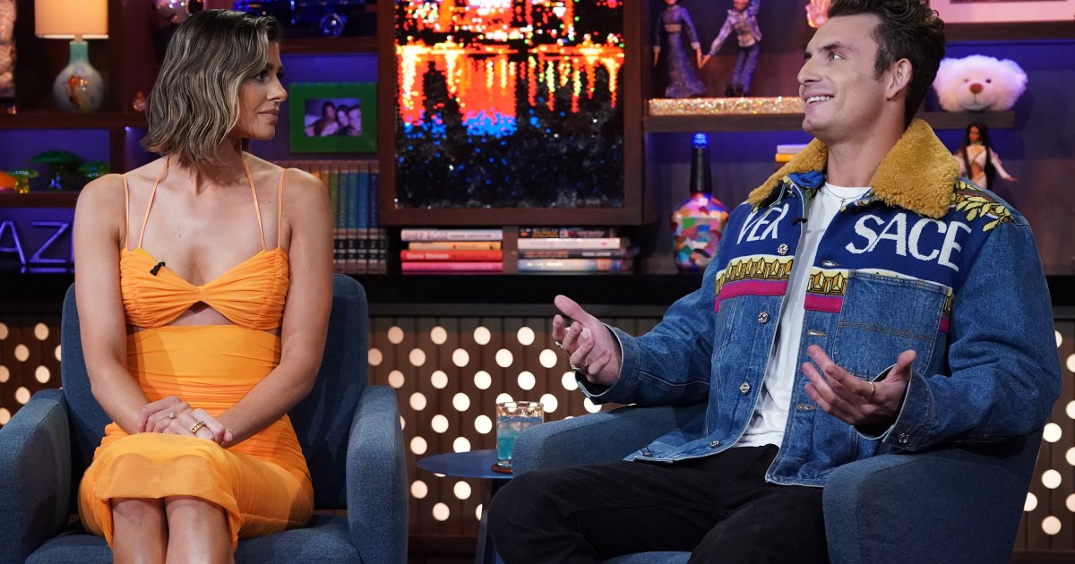 Rachel Leviss and James Kennedy on Watch What Happens Live with Andy Cohen