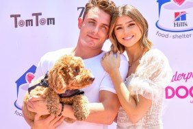 James Kennedy and Rachel Leviss with their dog