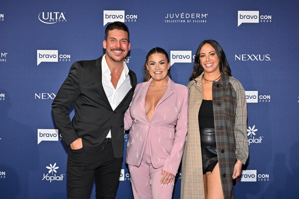Jax Taylor, Brittany Cartwright and Kristen Doute at BravoCon 2023