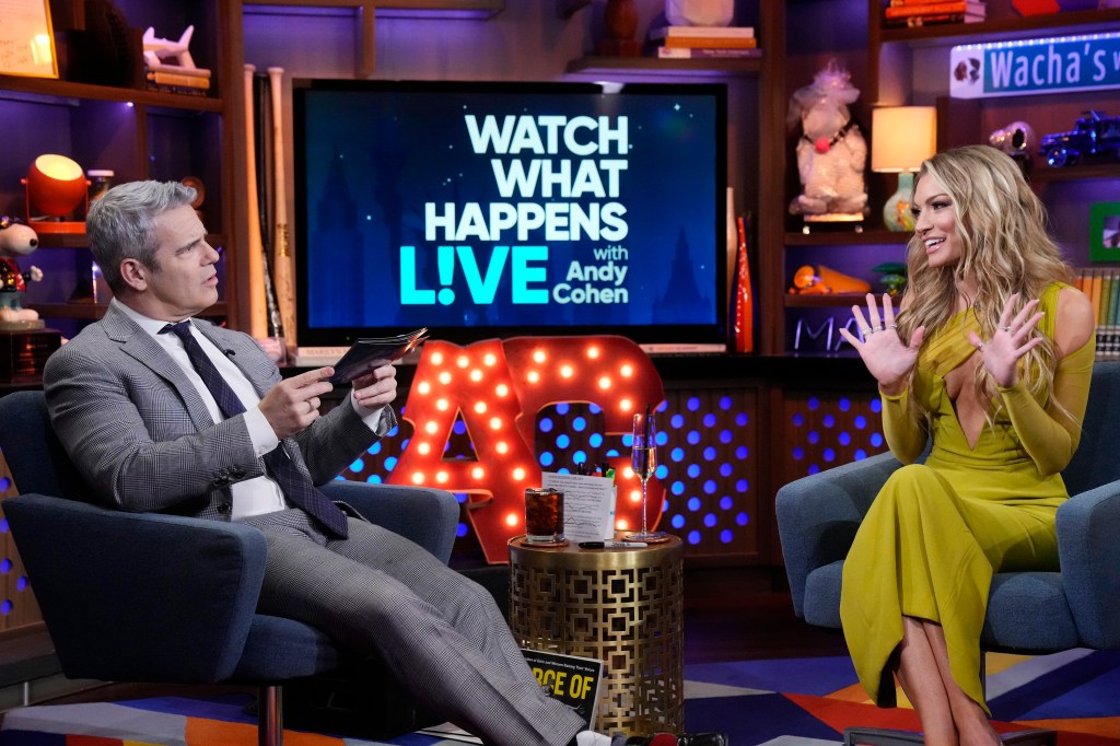Andy Cohen and Lindsay Hubbard on Watch What Happens Live