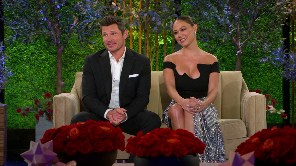 Nick and Vanessa Lachey at the Love Is Blind Season 6 reunion
