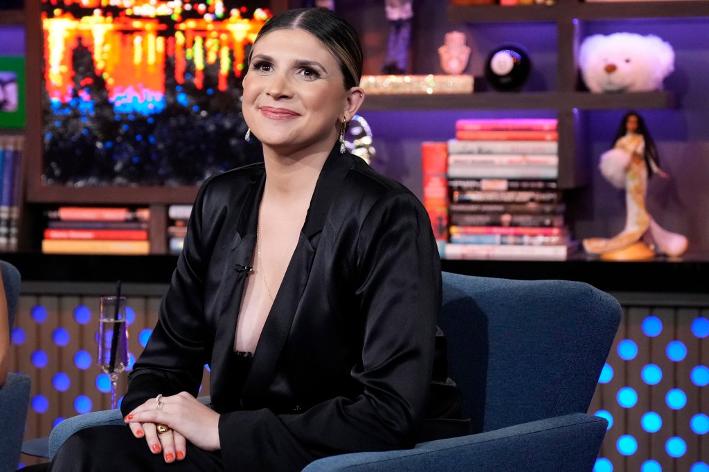 Janet Caperna on WWHL with Andy Cohen