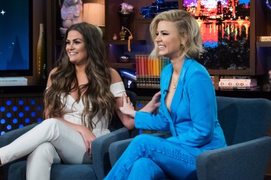 Brittany Cartwright and Ariana Madix on WWHL with Andy Cohen
