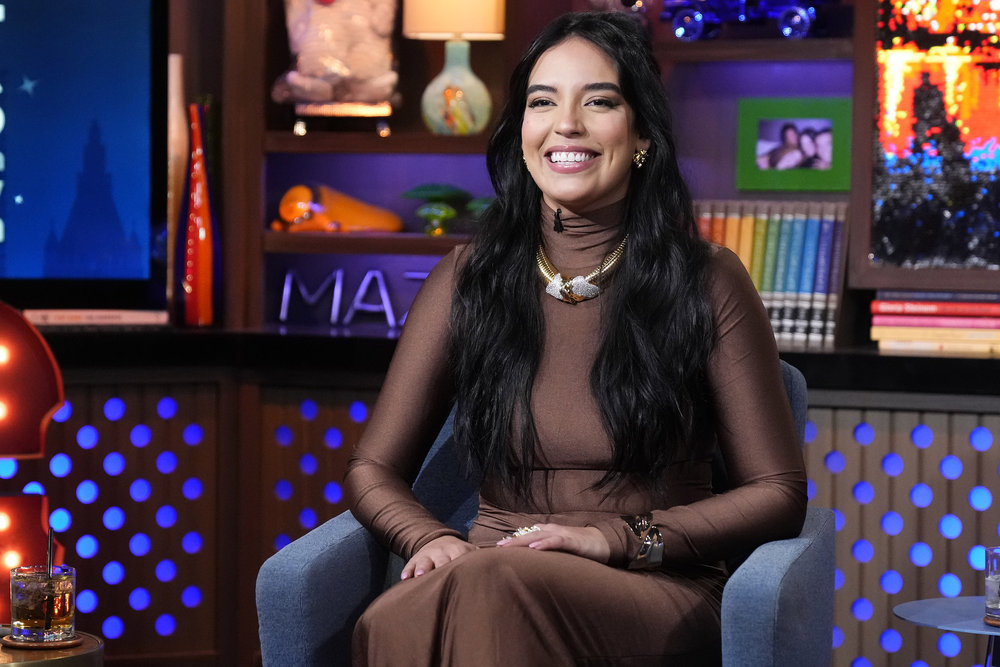 Danielle Olivera on WWHL with Andy Cohen