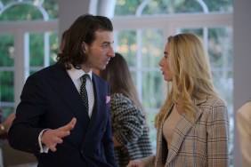 Two agents speaking to each other in Buying London Season 1