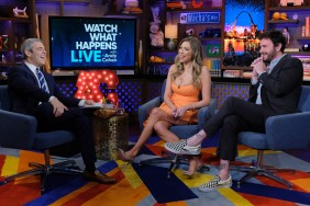 Stassi Schroeder and Beau Clark on WWHL with Andy Cohen