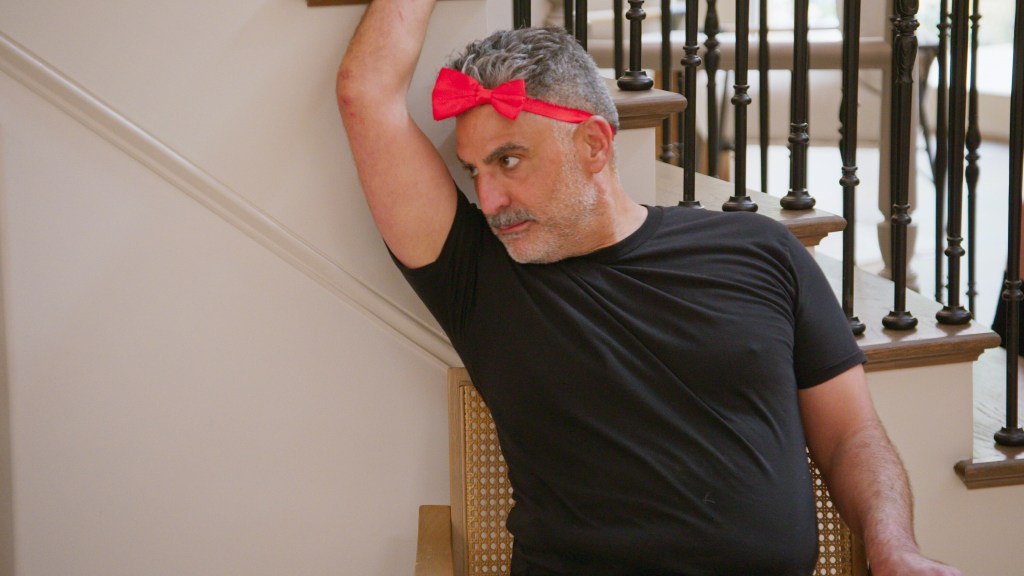 Reza Farahan competing on The GOAT, where he feuded with Jill Zarin