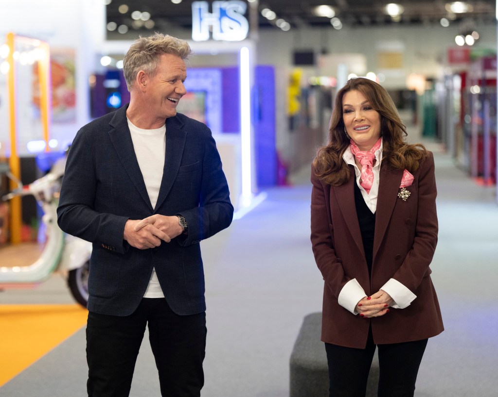 Gordon Ramsay and Lisa Vanderpump on Gordon Ramsay's Food Stars Season 2. 