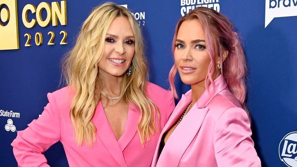Tamra Judge and Teddi Mellencamp, who have released new podcast artwork