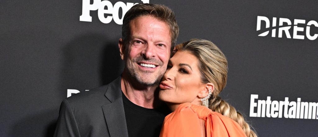 Alexis Bellino loving up on her fiancé John Janssen.