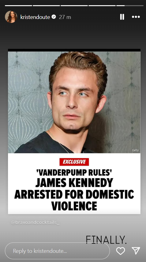 Kristen doute james kennedy arrest