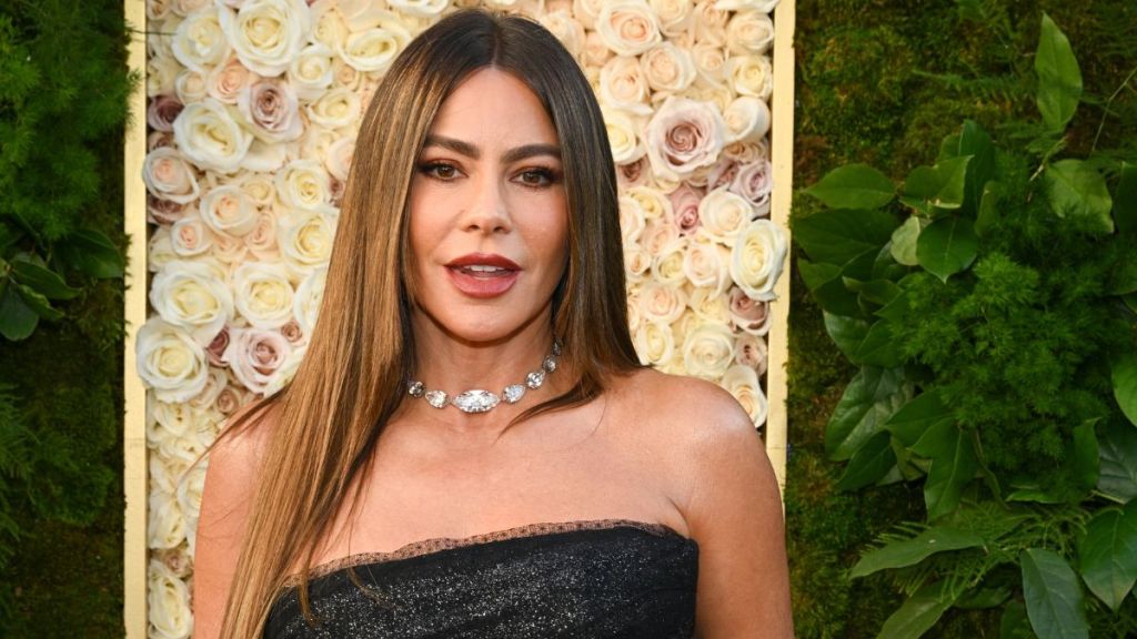 Sofia Vergara during the 82nd Annual Golden Globes held at The Beverly Hilton on January 05, 2025 in Beverly Hills, California.