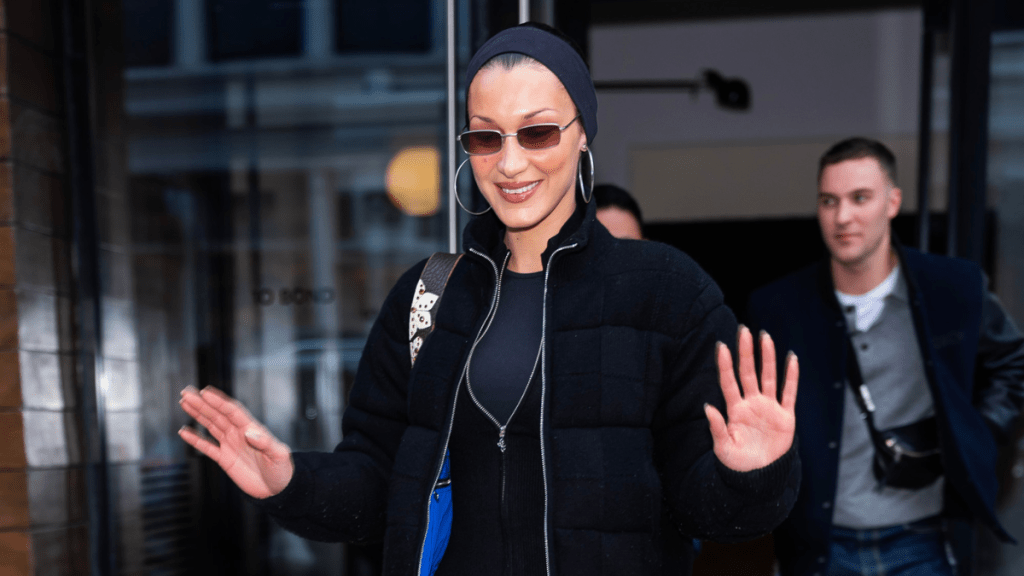 Bella Hadid is seen in NoHo on January 23, 2025 in New York City.