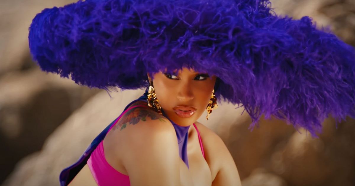 Cardi B Flaunts Tattoos in Lace Slip Dress To Welcome New Year #CardiB