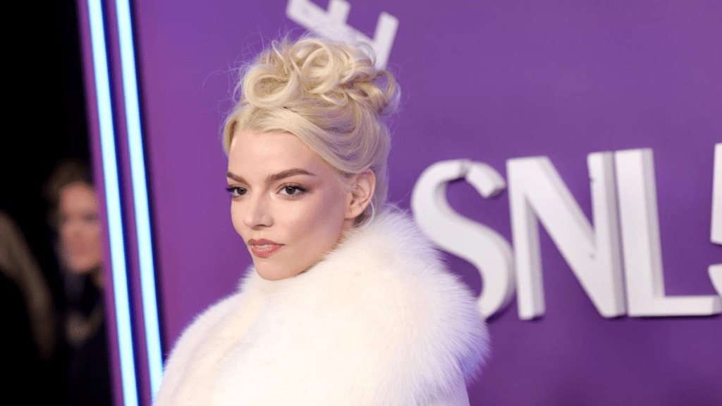 Anya Taylor-Joy pizza instagram old hollywood glam photos