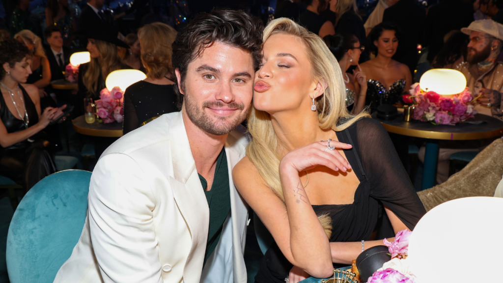 Chase Stokes and Kelsea Ballerini attend the 67th Annual GRAMMY Awards at Crypto.com Arena on February 02, 2025 in Los Angeles, California.