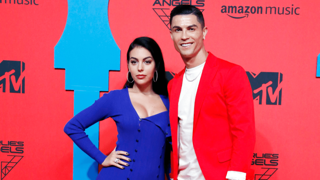 Georgina Rodriguez and Cristiano Ronaldo attend the MTV EMAs 2019 at FIBES Conference and Exhibition Centre on November 03, 2019 in Seville, Spain.