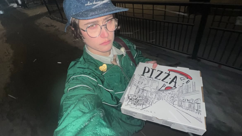 Kamala Harris stepdaughter Ella Emhoff pizza