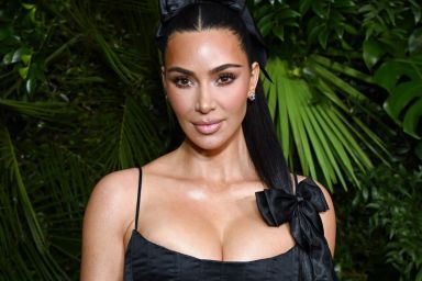 Kim Kardashian attends the CHANEL and Charles Finch Annual Pre-Oscar Dinner at the Polo Lounge at The Beverly Hills Hotel on March 01, 2025 in Beverly Hills, California.