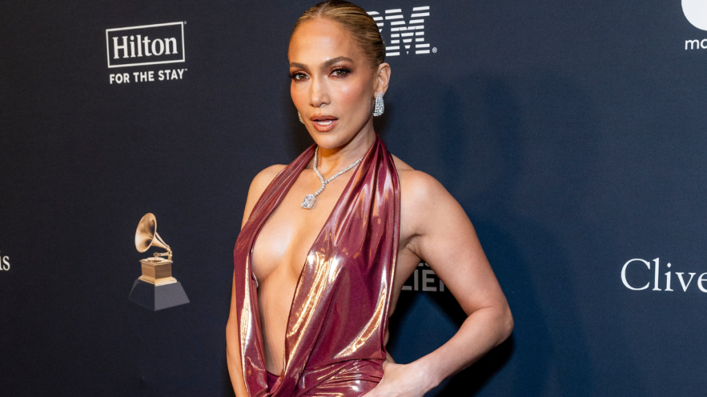 Jennifer Lopez attends the 67th Annual GRAMMY Awards - Pre-GRAMMY Gala & GRAMMY Salute to Industry Icons Honoring Jody Gersonon at the Beverly Hilton on February 01, 2025 in Los Angeles, California.