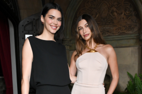 Kendall Jenner, Hailey Bieber at the Vogue World: Hollywood Announcement at Chateau Marmont on March 26, 2025 in West Hollywood, California.