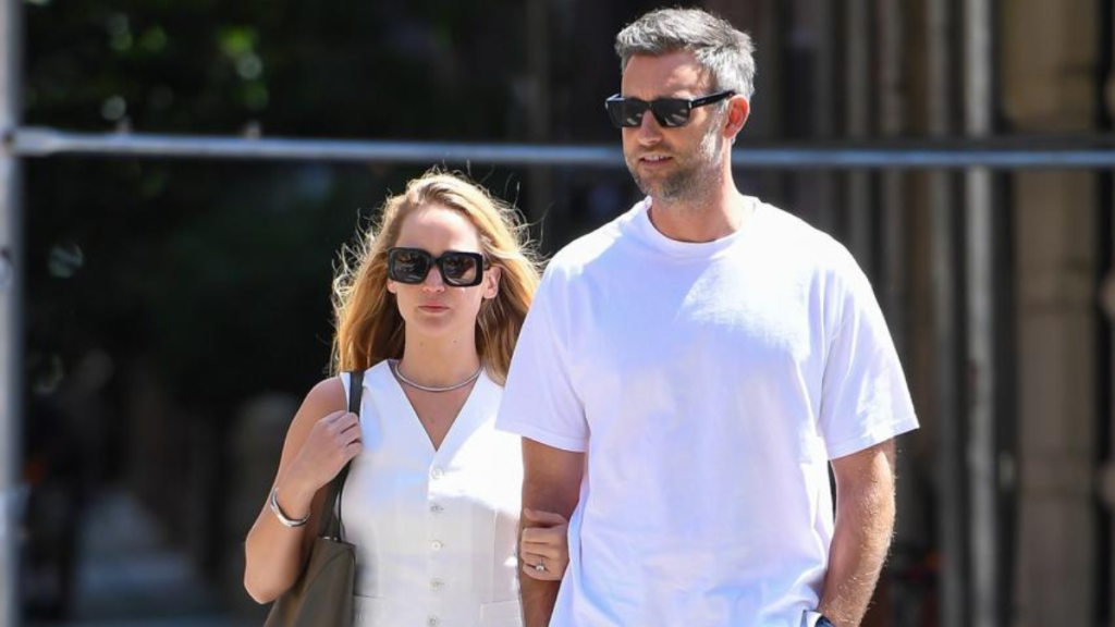 Jennifer Lawrence husband Cooke Maroney NYC photos