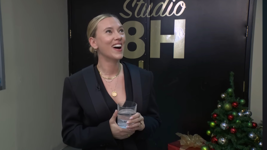 scarlett johansson colin jost snl joke