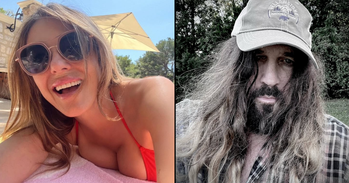 Elizabeth Hurley Texted Billy Ray Cyrus When He Was 'Knocked Down'