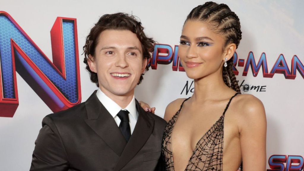 Tom Holland and Zendaya attend the World Premiere of Columbia Pictures SPIDER-MAN: NO WAY HOME at the Regency Village and Bruin Theaters.