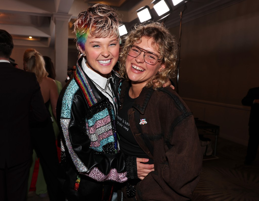 JoJo Siwa and Kath Ebbs at the GLAAD Media Awards