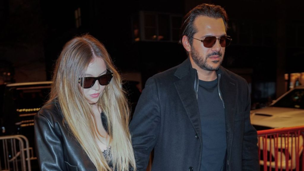 Sydney Sweeney and Jonathan Davino are seen on December 14, 2024 in New York City.