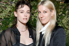 Kristen Stewart and Dylan Meyer attend the CHANEL and Charles Finch Annual Pre-Oscar Dinner at The Polo Lounge at The Beverly Hills Hotel on March 09, 2024 in Beverly Hills, California.