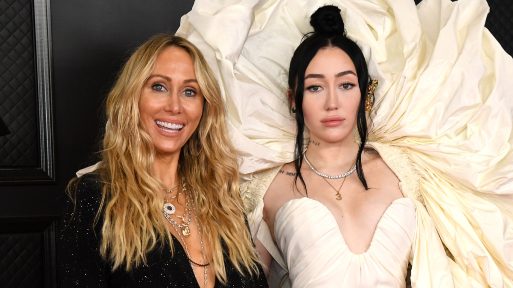 Tish Cyrus and Noah Cyrus attend the 63rd Annual GRAMMY Awards at Los Angeles Convention Center on March 14, 2021 in Los Angeles, California.