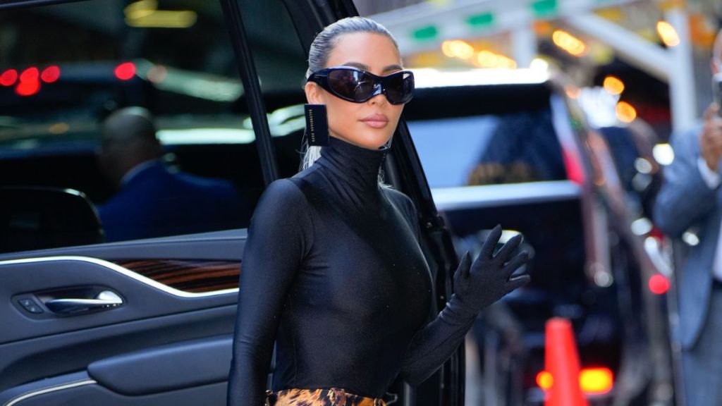 Kim Kardashian arrives at GMA on September 20, 2022 in New York City.