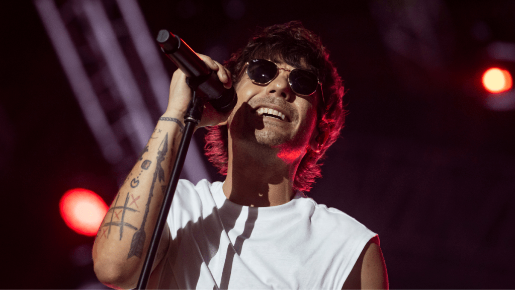 Louis Tomlinson performs at Lollapalooza India 2025 on March 9, 2025 in Mumbai, India.