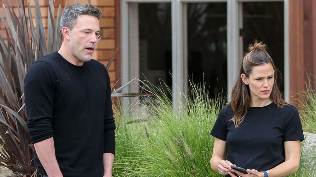 Jennifer Garner and Ben Affleck are seen on February 27, 2020 in Los Angeles, California.