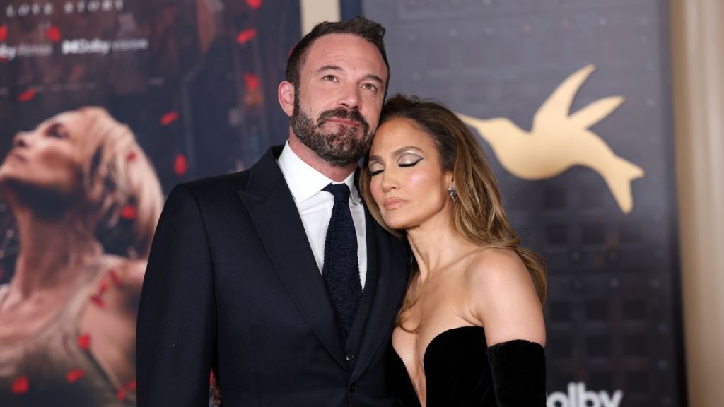 Ben Affleck and Jennifer Lopez attend the Los Angeles premiere of Amazon MGM Studios "This Is Me...Now: A Love Story" at Dolby Theatre on February 13, 2024 in Hollywood, California.