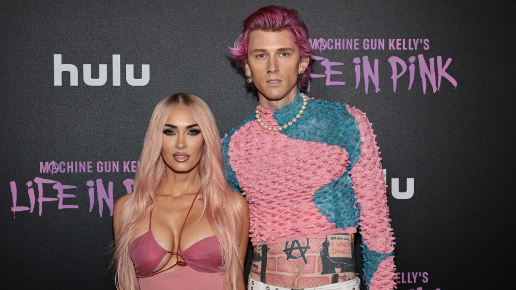 Megan Fox and Colson Baker "Machine Gun Kelly" attend "Machine Gun Kelly's Life In Pink" premiere at on June 27, 2022 in New York City.