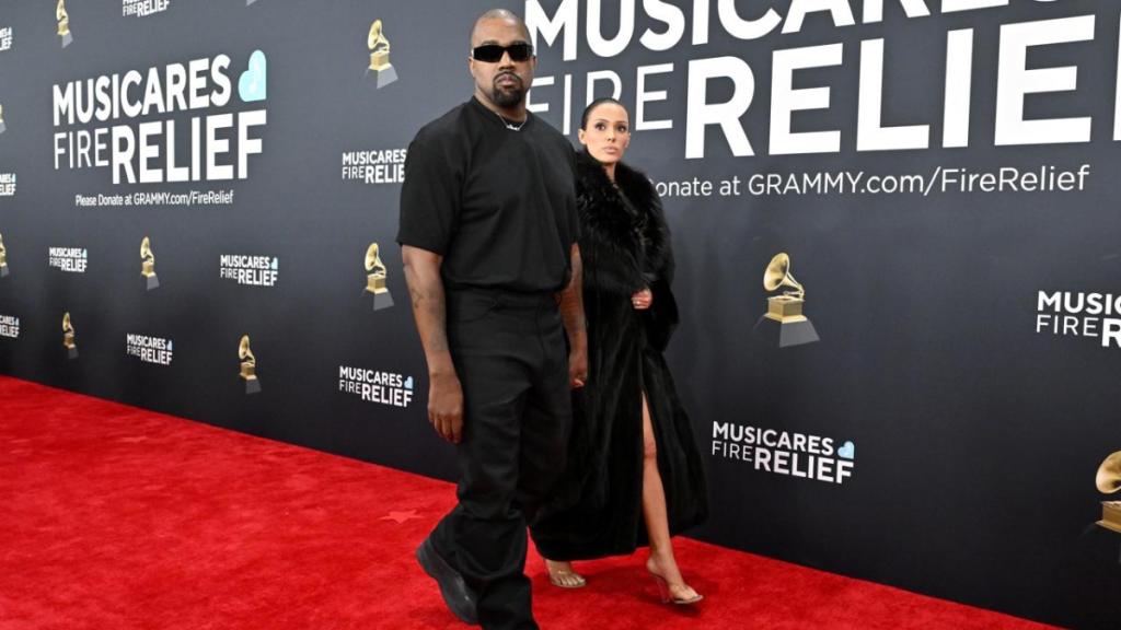 Kanye West and Bianca Censori at the 67th GRAMMY Awards