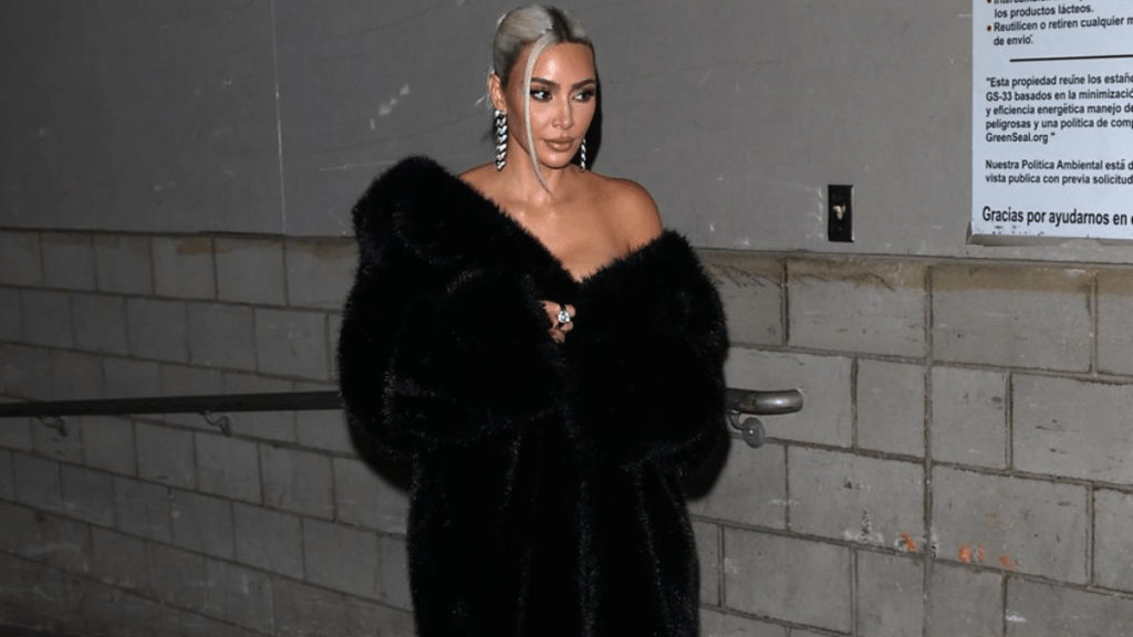 Kim Kardashian arriving at the Homeboy Industries Gala