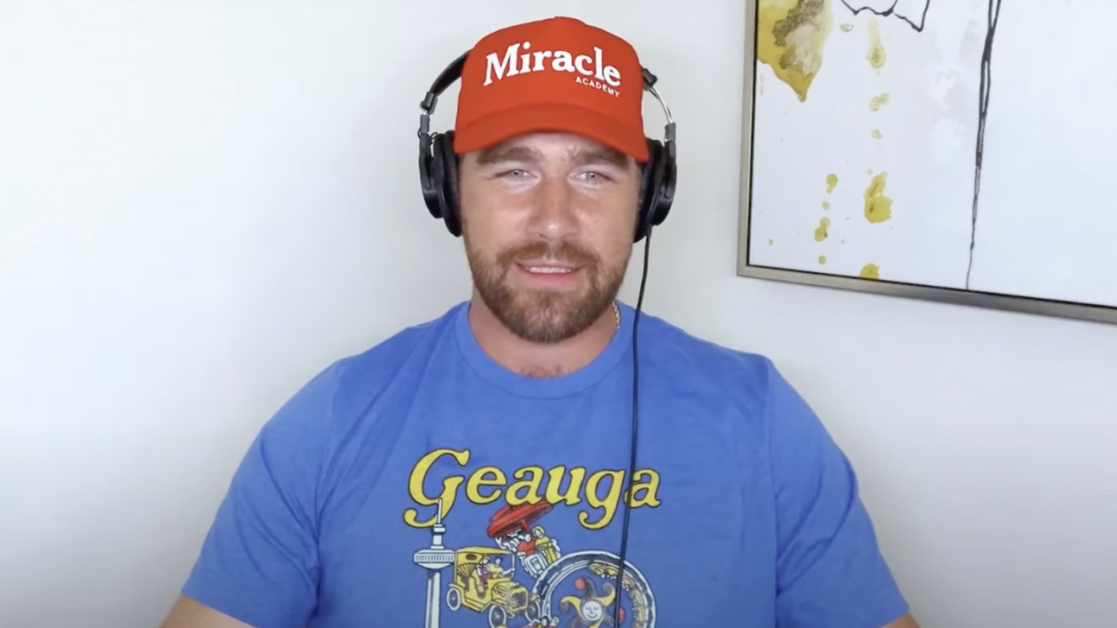 Travis Kelce back hairy hair