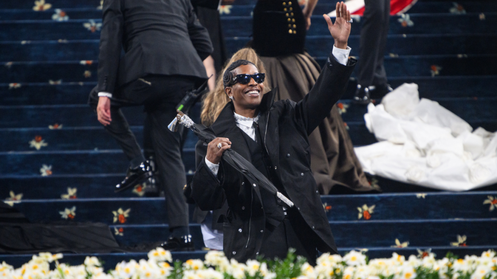 A$AP Rocky Met Gala 2025 umbrella gun trial