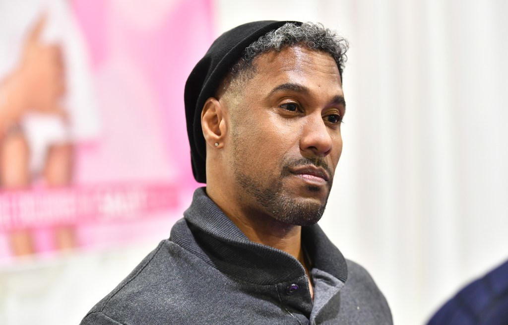 Marc Daly in a black cap at the Bronner Bros Beauty Show